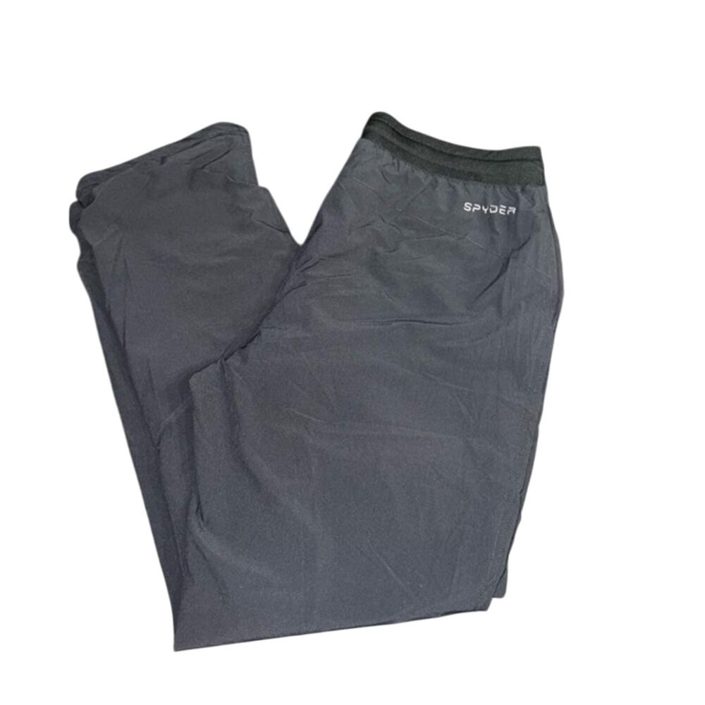 NEW SPYDER BLACK SKI PANTS FLEECE LINED PULL ON PANTS SZ XL